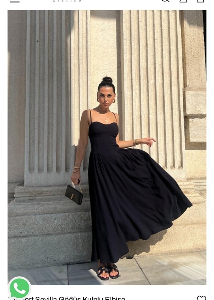 Uzun sevilla elbise - Görsel 4