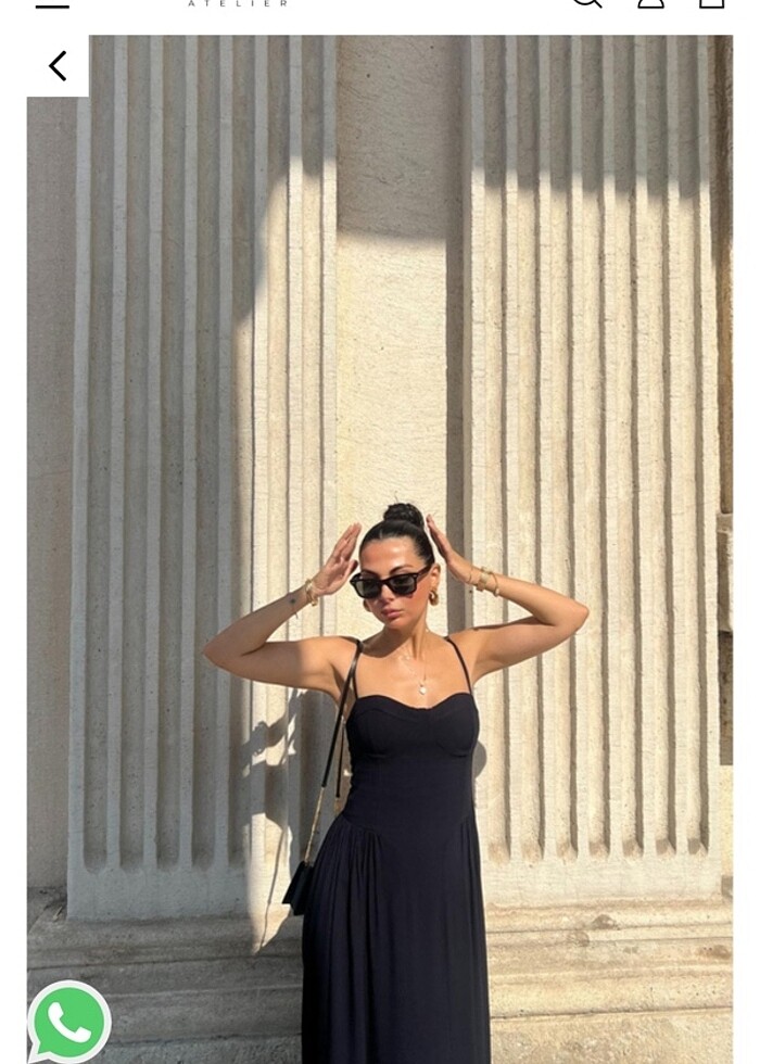 Uzun sevilla elbise - Görsel 5