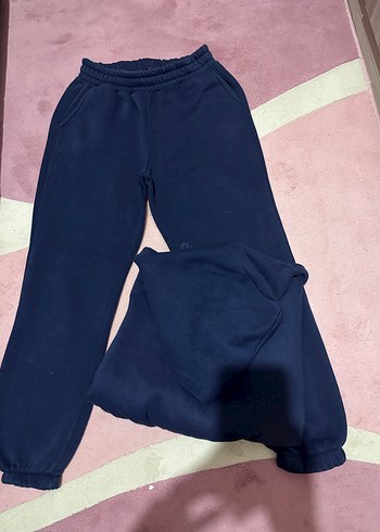 Kadın Lacivert Bol Kesim Sweatpant - Görsel 3