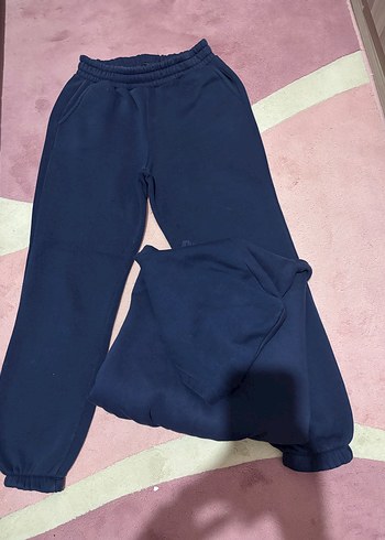 Kadın Lacivert Bol Kesim Sweatpant - Görsel 2