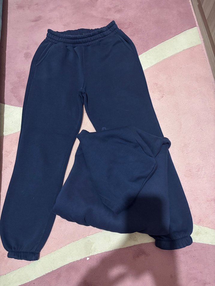 Kadın Lacivert Bol Kesim Sweatpant - Görsel 2