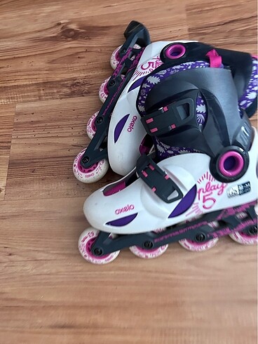 Decathlon Paten gri pembe