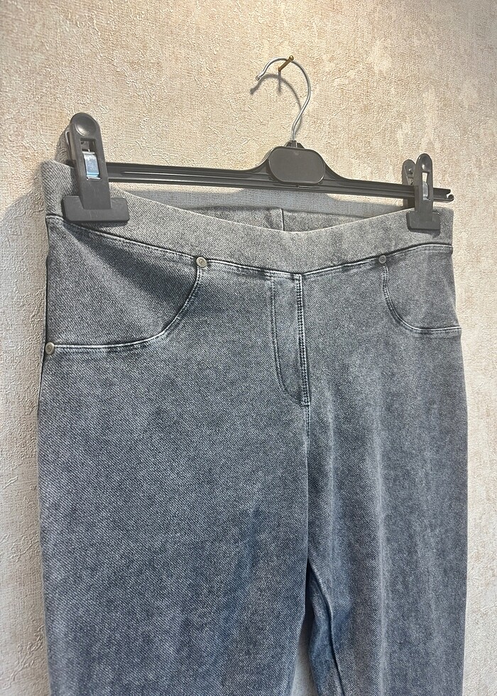 Gri kot tayt - Görsel 2