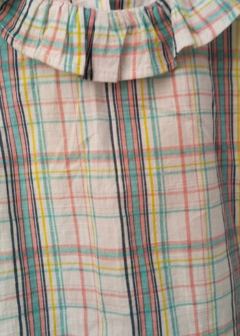 Kız Çocuk Çok Renkli Piliseli Bluz - Görsel 2