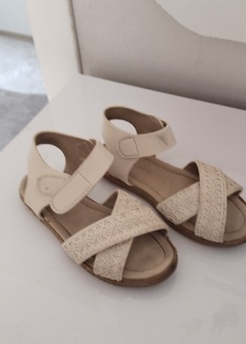 Kız Çocuk Bej Bohem Tarz Sandalet - Görsel 2