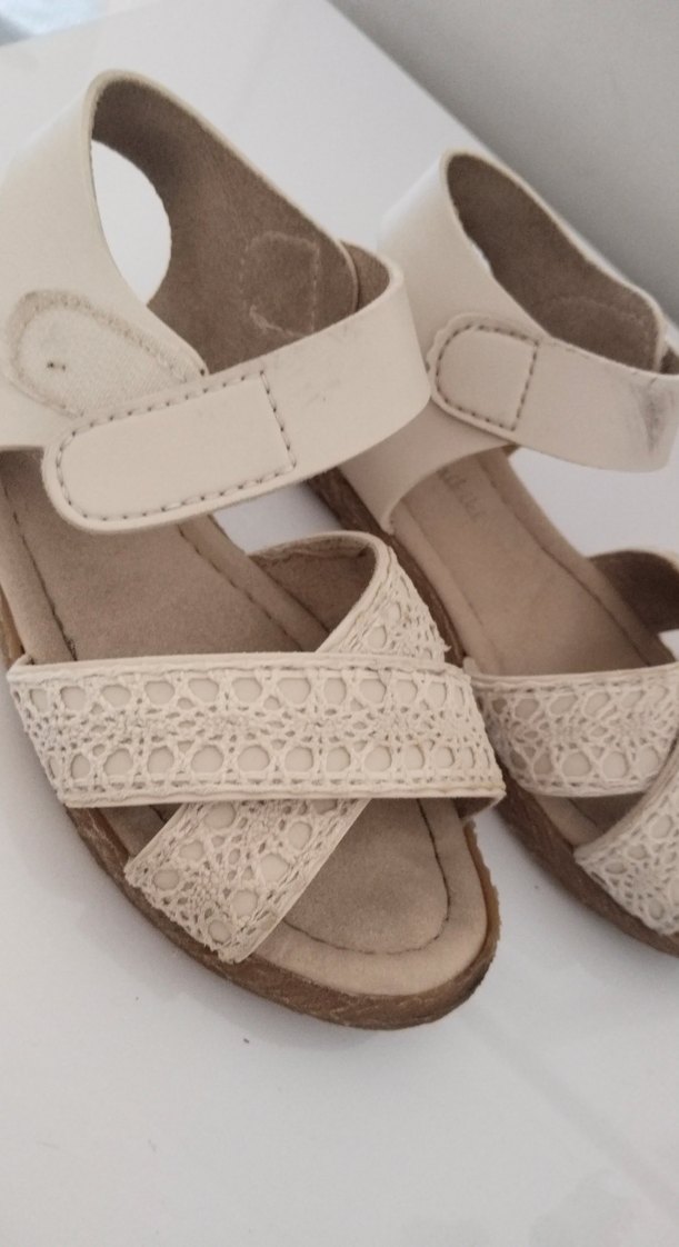 Kız Çocuk Bej Bohem Tarz Sandalet - Görsel 3