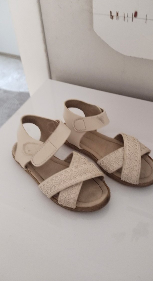 Kız Çocuk Bej Bohem Tarz Sandalet - Görsel 2