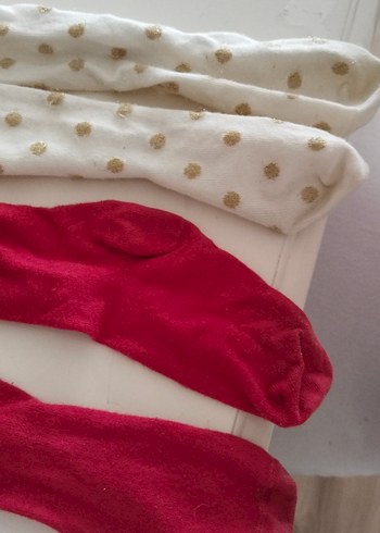 Renkli Nakışlı Kız Çocuk Külotlu Çorap - Görsel 3