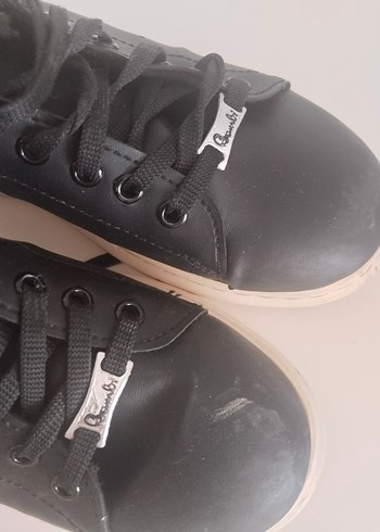 Siyah Bağcıklı Kadın Spor Ayakkabı - Görsel 3