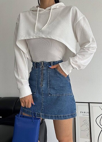 Sweatshirt atlet ikili takım 