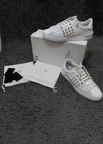 Beyaz Deri Valentino Sneakers - Görsel 2