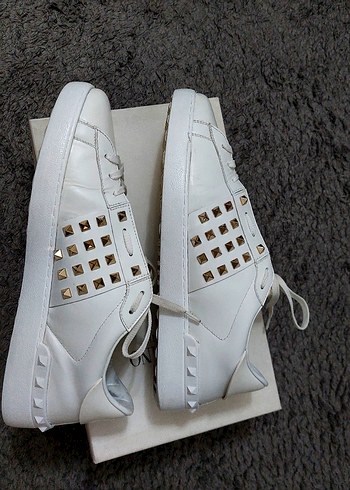 Beyaz Deri Valentino Sneakers - Görsel 6