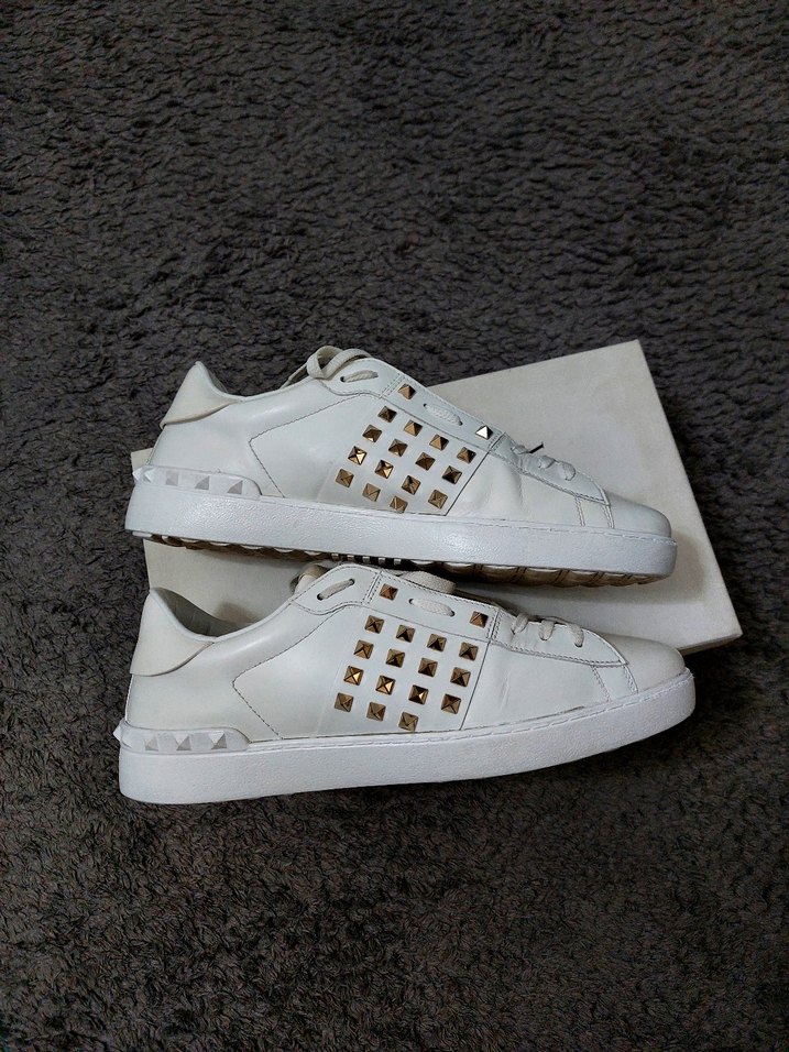 Beyaz Deri Valentino Sneakers - Görsel 5