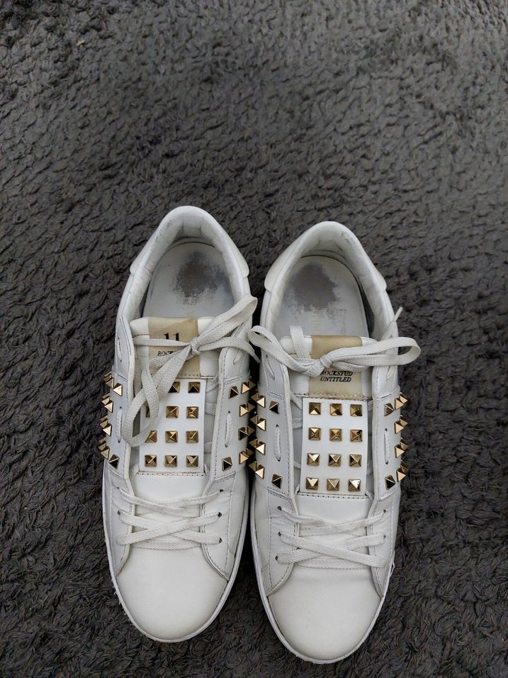 Beyaz Deri Valentino Sneakers - Görsel 3