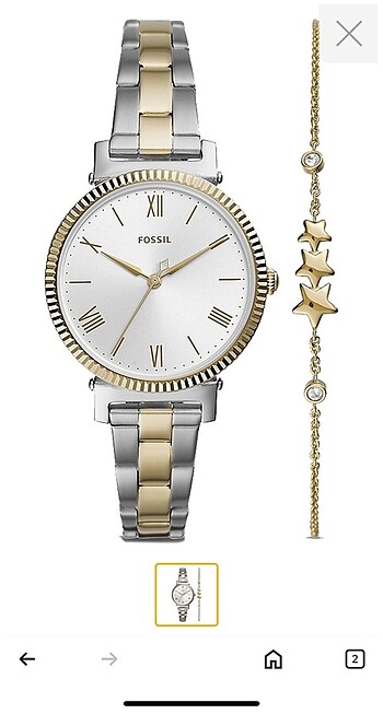 Beden altın Renk Fossil kadın saat
