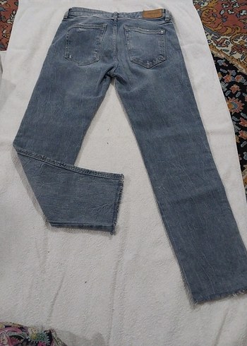 diğer Beden gri Renk kot Kadın Midi Boy Denim Pantolon