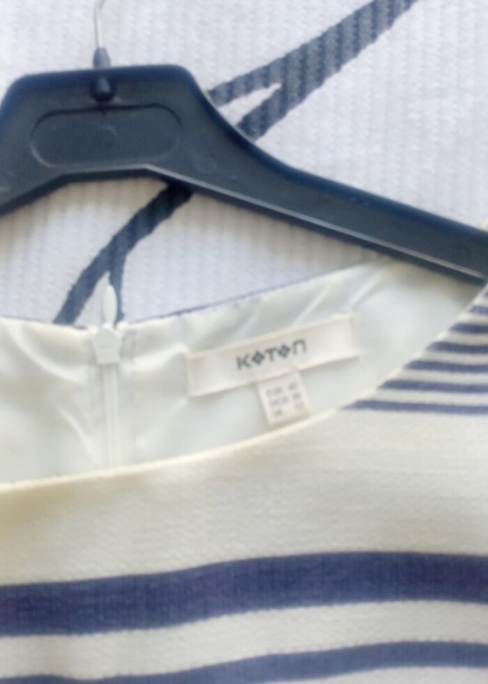 Koton yumuşak astarlı keten elbise - Görsel 5