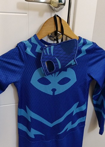 Mavi Çocuk Kostümü Yüksek Yaka Fermuarlı - Görsel 2