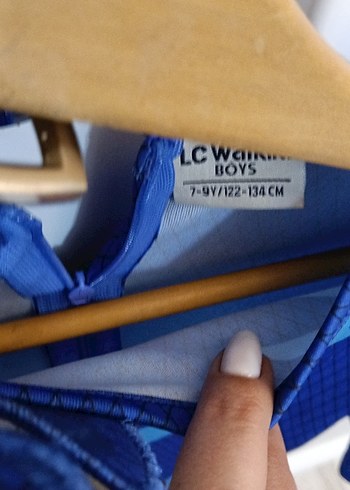 Mavi Çocuk Kostümü Yüksek Yaka Fermuarlı - Görsel 4