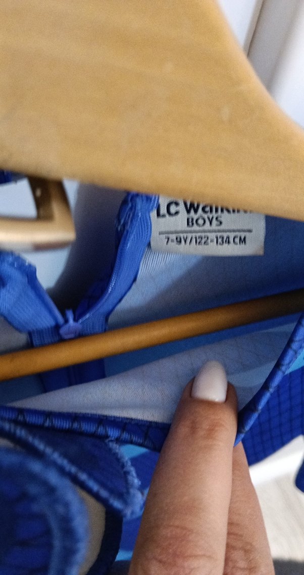 Mavi Çocuk Kostümü Yüksek Yaka Fermuarlı - Görsel 4