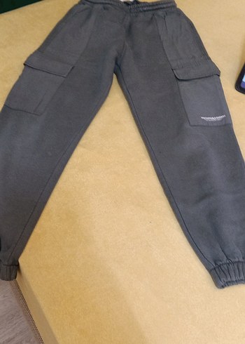 Gri Rahat Kesim Erkek çocuk Eşofman Altı - Görsel 2