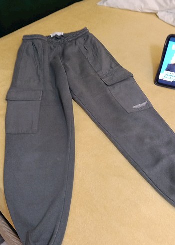 Gri Rahat Kesim Erkek çocuk Eşofman Altı - Görsel 4