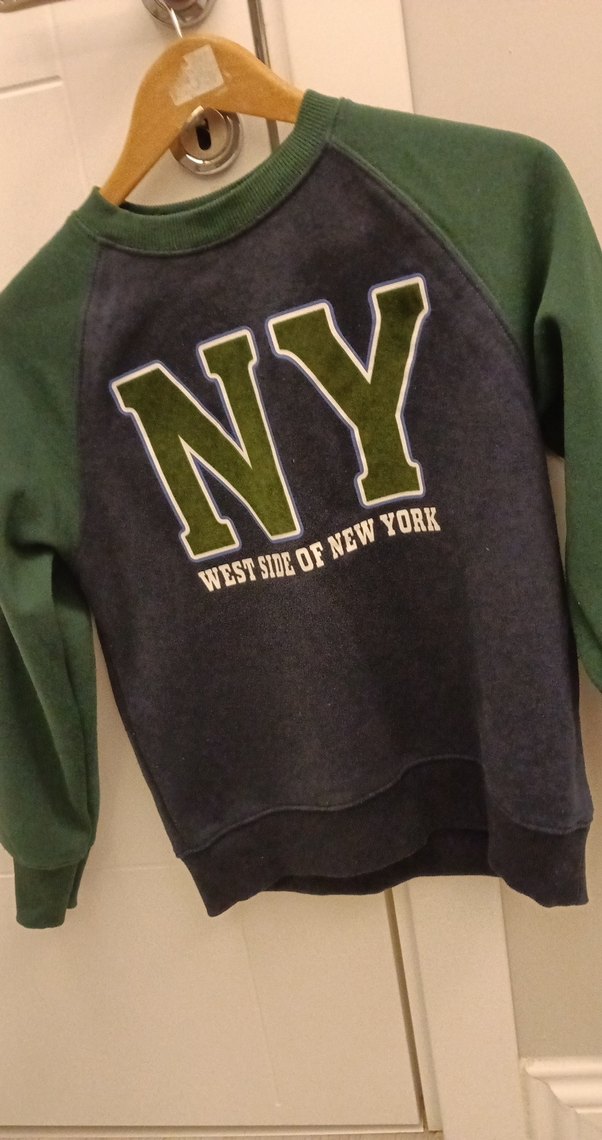 Erkek Çocuk Yeşil Baskılı Sweatshirt - Görsel 2