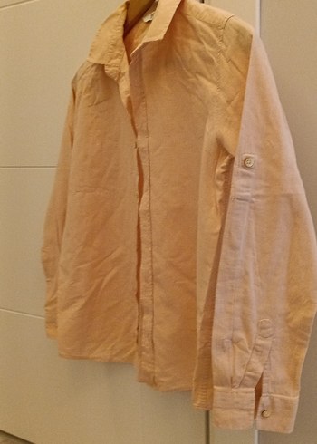 yavru ağzı pembemsi Gömlek, Uzun Kollu, Düğmeli - Görsel 2