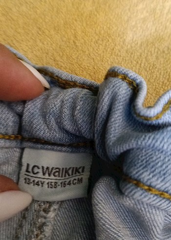 Erkek çocuk Mavi Rahat Kesim Midi Kot Pantolon - Görsel 4