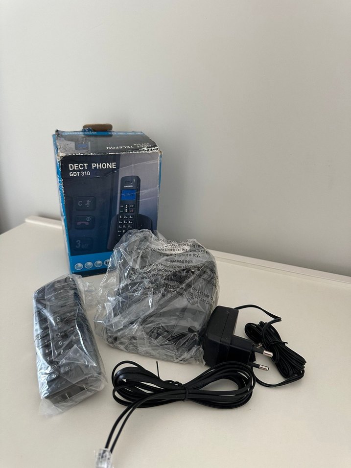 Mavi DECT Kablosuz Telefon - Görsel 3