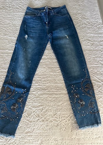 Ghisa marka Rahat Kesim Kadın Kot Pantolon - Görsel 3