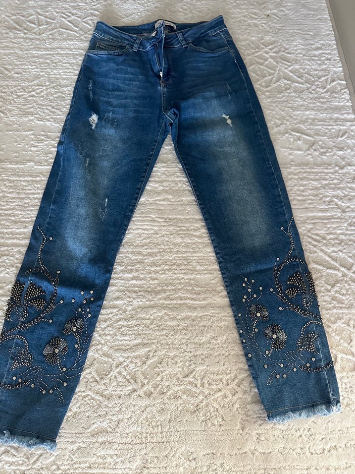 Ghisa marka Rahat Kesim Kadın Kot Pantolon - Görsel 3