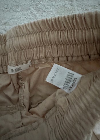 Bej Rahat Kesim Kadın Keten Pantolon - Görsel 4