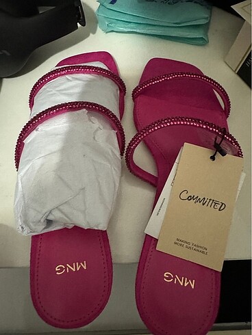 Mango Taşlı SANDALET (SIFIR) - Görsel 5