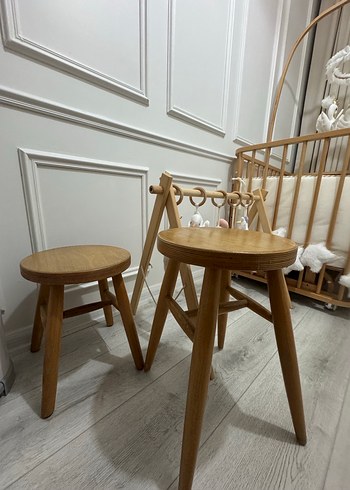 Ikea 2 li tabure cilalı