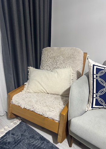 Ahşap Sallanan Berjer (Kırlent Dahil) - Görsel 10