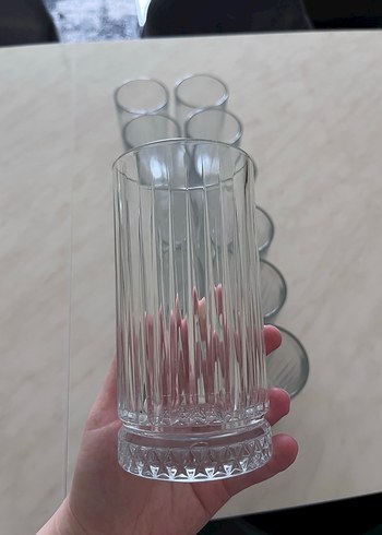 Paşabahçe ELYSİA Dikey Desenli Şeffaf Su Bardağı - Görsel 2