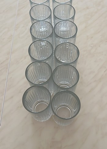 Paşabahçe ELYSİA Dikey Desenli Şeffaf Su Bardağı - Görsel 3