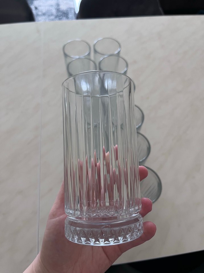 Paşabahçe ELYSİA Dikey Desenli Şeffaf Su Bardağı - Görsel 2