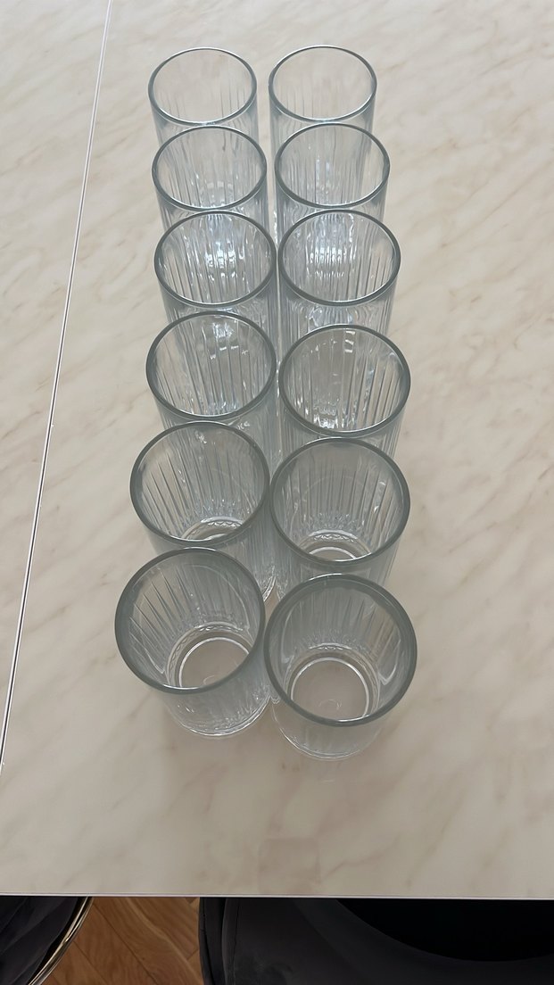 Paşabahçe ELYSİA Dikey Desenli Şeffaf Su Bardağı - Görsel 3