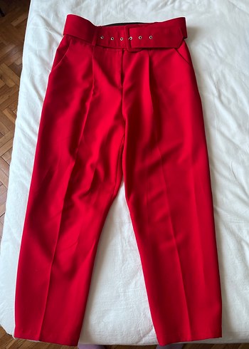 Klasik Kırmızı Düğmeli Kadın Blazer - Görsel 3