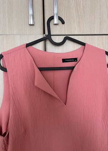 Pembe Kolsuz Midi  Elbise - Görsel 2