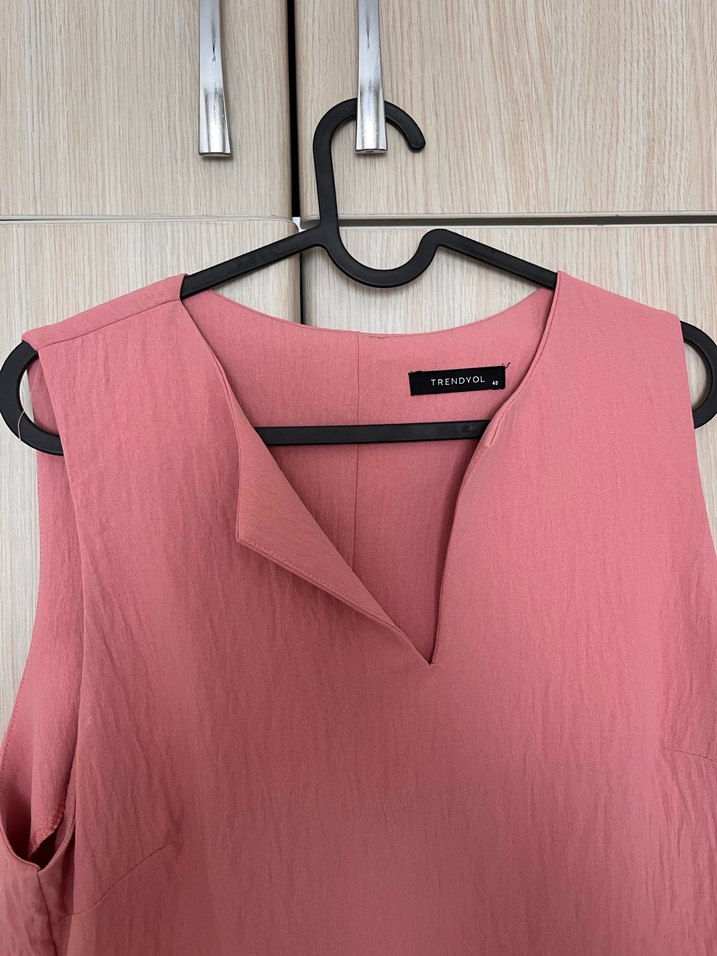 Pembe Kolsuz Midi  Elbise - Görsel 2