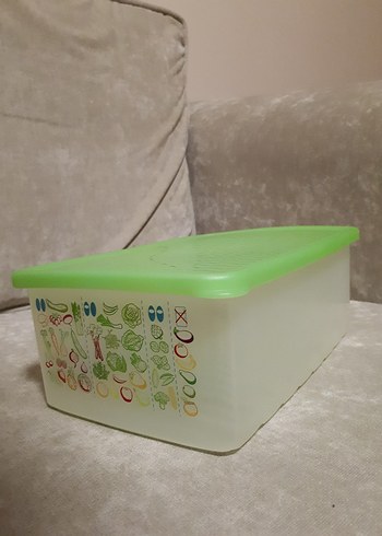 Yeşil Kapaklı tupperware 1,6 lt saklama Kabı - Görsel 2