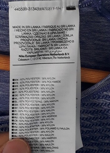 m Beden Nike Bayan uzun kollu tshirt