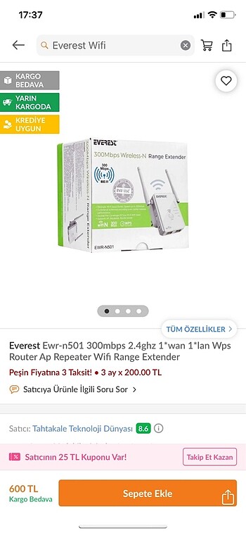 Everest Wi-Fi adaptörü