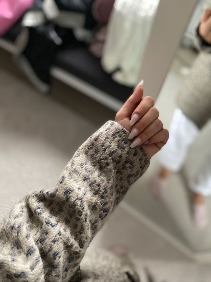 Leopar Desenli Düğmeli Kaban - Görsel 3