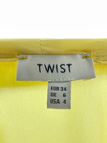34 Beden sarı Renk Twist Bluz %70 İndirimli.