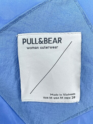 m Beden mavi Renk Pull and Bear Bomber %70 İndirimli.