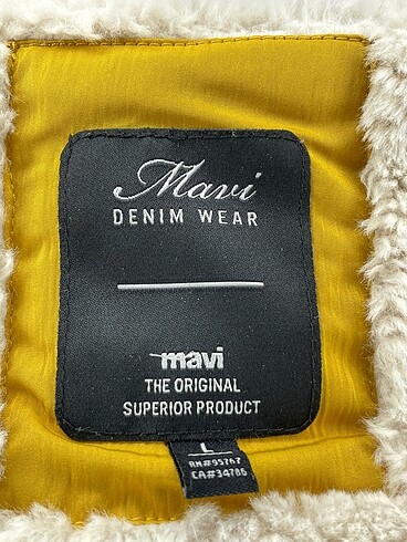 l Beden sarı Renk Mavi Jeans Mont %70 İndirimli.